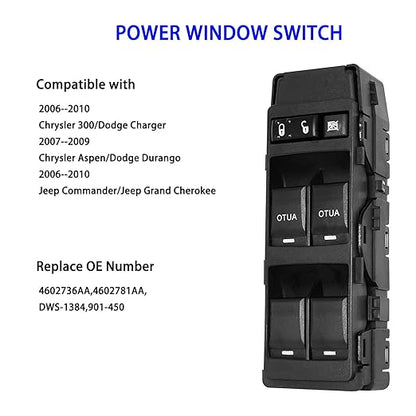 Left Front Driver Side Power Window Switch Compatible - Image 2