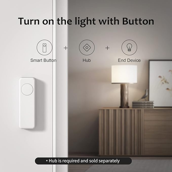 THIRDREALITY ZigBee Smart Button Yellow, 3-Way Remote Control, Require Zigbee - Image 4