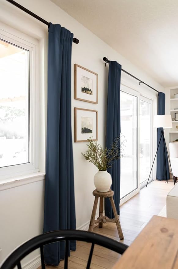 100% Blackout Shield Linen Blackout Curtains - Image 5