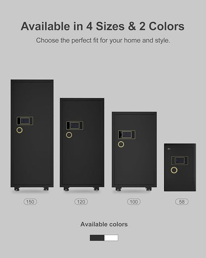 TIGERKING 7.2 Cu Ft Large Home Security Safe – Solid Steel Jewelry Cabinet - Image 9