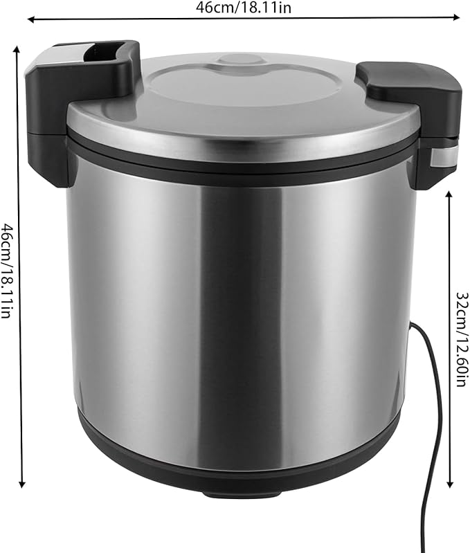 Commercial Electric Rice Warmer, Stainless Steel Rice Warmer Heavy Duty 6Gal - Image 6