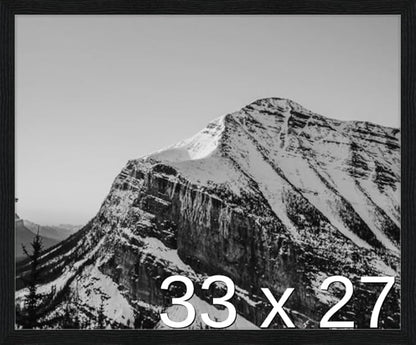 Frame It Easy 33 x 27 Black Grain Wood Frame by FrameItEasy