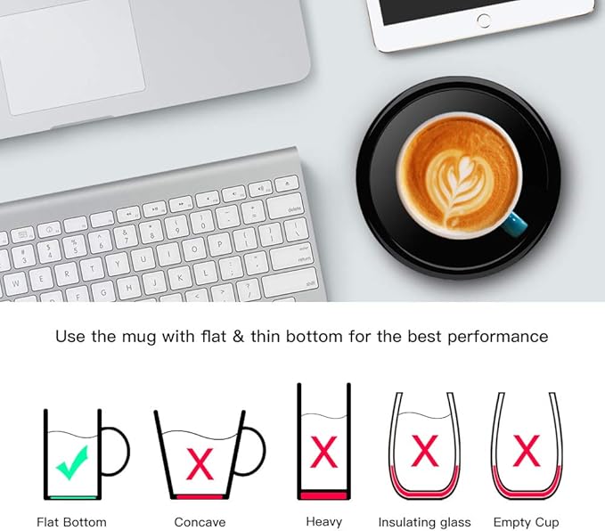 Smart Coffee Warmer, BESTINNKITS Auto On/Off Gravity-Induction Mug Warmer - Image 3