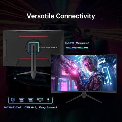 KTC 32 Inch Curved Gaming Monitor, FHD 1080P 165Hz PC Monitor, 122% sRGB - Image 5