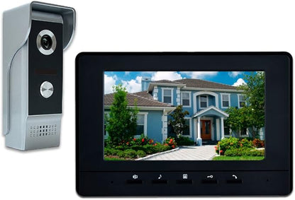 AMOCAM Wired Video Intercom System, 7 Inches Video Doorbell Door Phone System by AMOCAM