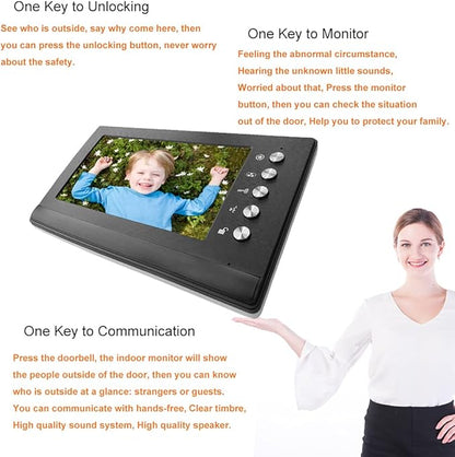 toncont Video Doorbell Intercom System, Wired Video Door Entry System, IR Night - Image 3
