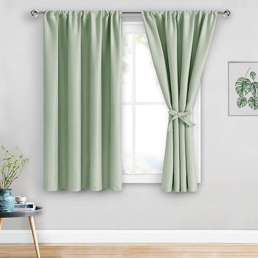 JIUZHEN Blackout Curtains for Bedroom– Thermal Insulated, Noise Reducing Room by JIUZHEN