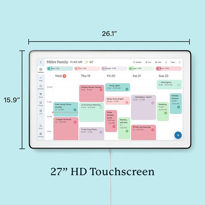 Skylight Calendar Max: 27-Inch Smart Digital Calendar & Chore Chart, Family - Image 6