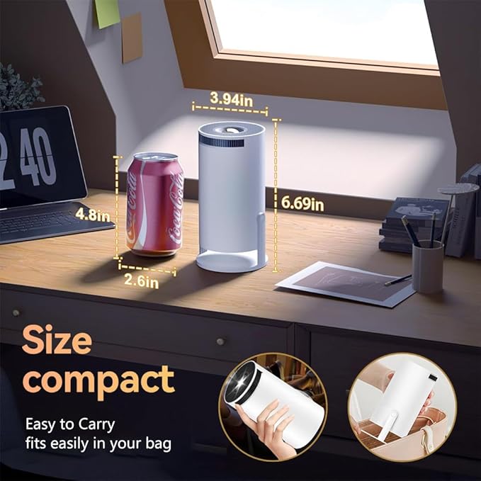 Mini Projector, 4K 1080P Support Portable Projector - Image 6