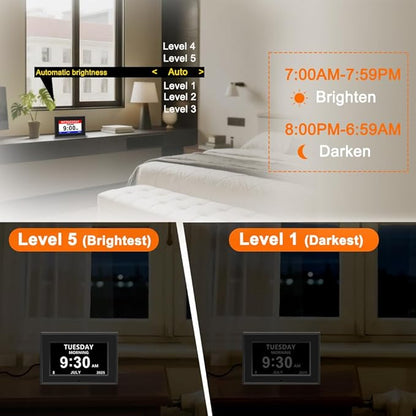 MYFMLI Digital Alarm Clock for Seniors - Image 4