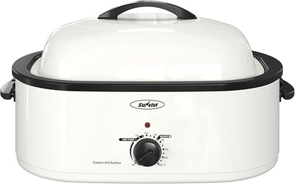Sunvivi Roaster Oven with Self-Basting Lid, 18 Quart Electric Roaster with by WeGetLife