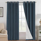 H.VERSAILTEX Linen Curtains 100% Blackout Curtains by HVERSAILTEX