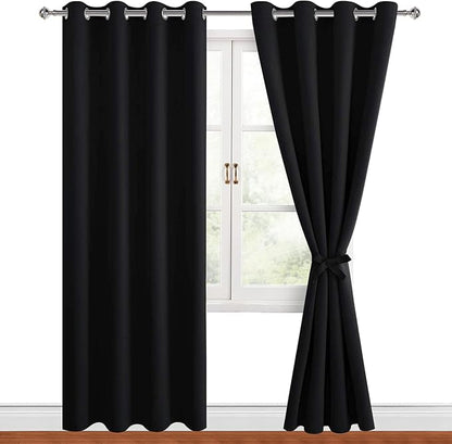 Hiasan Blackout Curtains for Bedroom, 52 x 84 Inches Long by Hiasan