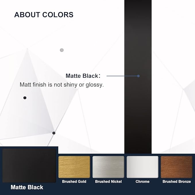 ANDY STAR Black Bathroom Mirrors - Image 6