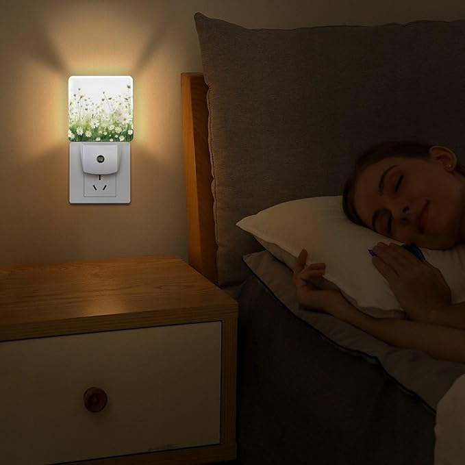 YKJAHSD Flowers Night Light, Plug into Wall Decor Nightlights - Image 5