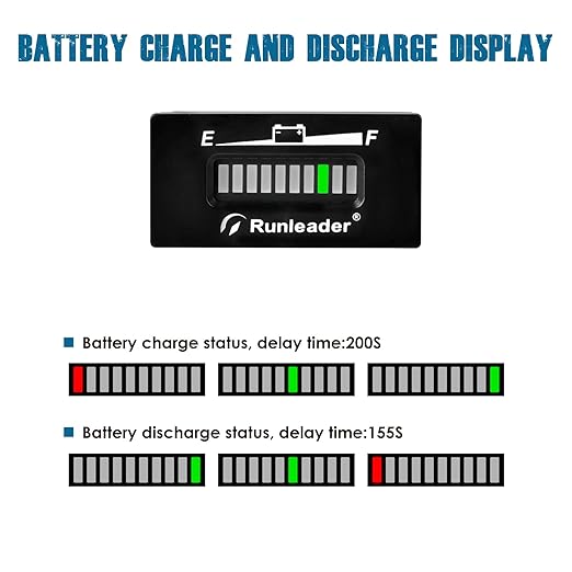 Runleader RL-BI028 DC 12V to 24V LED Battery Indicator, Applicable to Lead Acid - Image 3