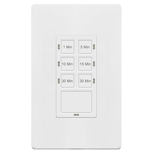 TG 30 Minute No Neutral Wire Countdown Timer Switch, 1-5-10-15-20-30 Min by TG