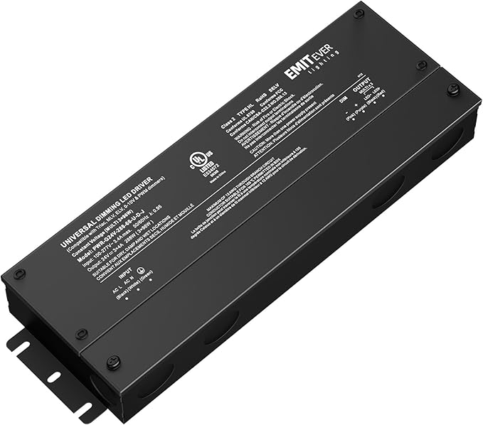 EMITEVER 288W Dimmable LED Driver, 24V 5-in-1 Dimmable Power Supply, 3-Channels by EMITEVER
