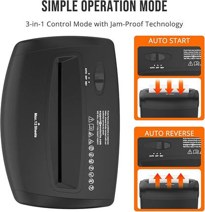 12-Sheet Cross-Cut Paper Shredder, P-4 Security Level - Image 6