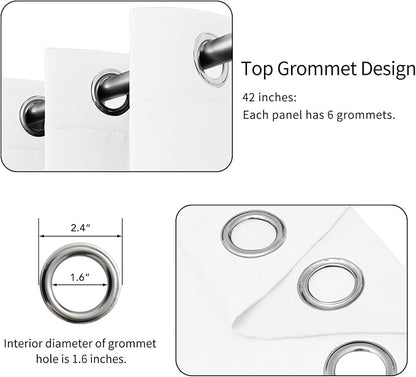 Easy-Going Blackout Curtains for Bedroom, Solid Thermal Insulated Grommet and - Image 4