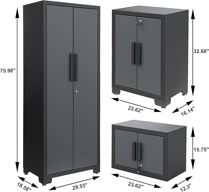 Torin 12 Piece Garage Storage Cabinet Set: Workshop Tool Organizer Chest - Image 6