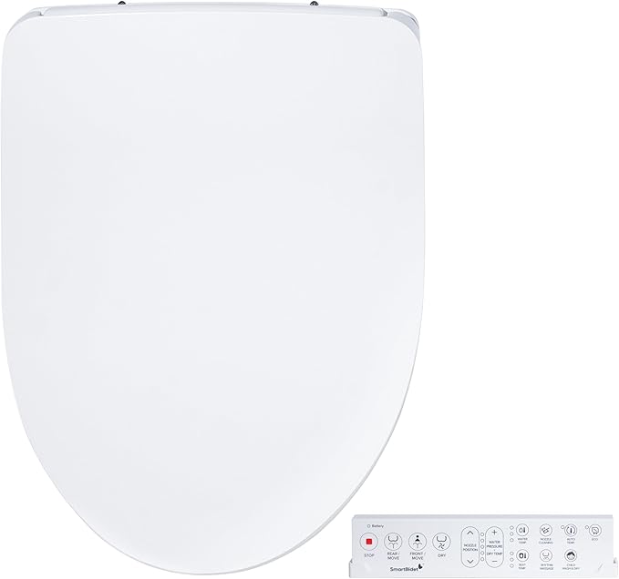 SmartBidet® SB-1200 Luxury Advanced Electric Smart Bidet Elongated White Toilet by SmartBidet