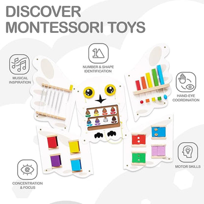 Monläurd® Montessori Owl Busy Board - Image 4