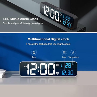 Abovsare Digital Clock for Bedroom, Clocks for Living Room Decor, Desk Table - Image 3