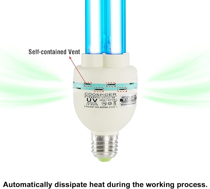 36 Watts UVC Light Bulb, UV Lamp - Image 6