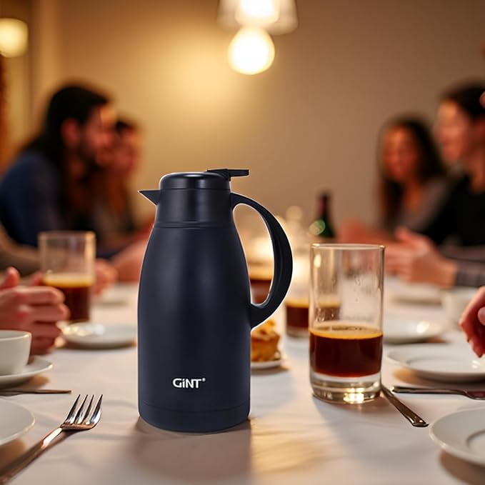 GiNT Stainless Steel Thermal Coffee Carafe, Double Walled Vacuum Water and - Image 9