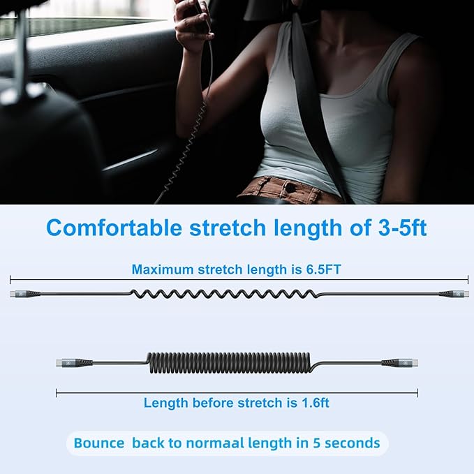 USB C to USB C Cable 6ft, Type C Fast Charging - Image 7