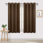 DWCN Brown Room Darkening Blackout Curtains, Thermal Insulated Privacy Energy by DWCN