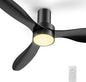 SMAAIR Ceiling Fan with Light and Remote Control 52 Inch, Flush Mount Ceiling by SMAAIR