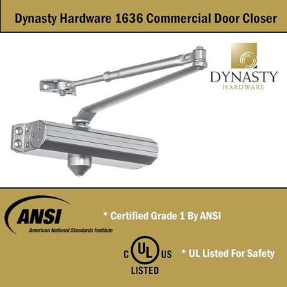 Dynasty Door Closer Adjustable Spring Size 3-6 Hydraulic Automatic Door Closer - Image 5