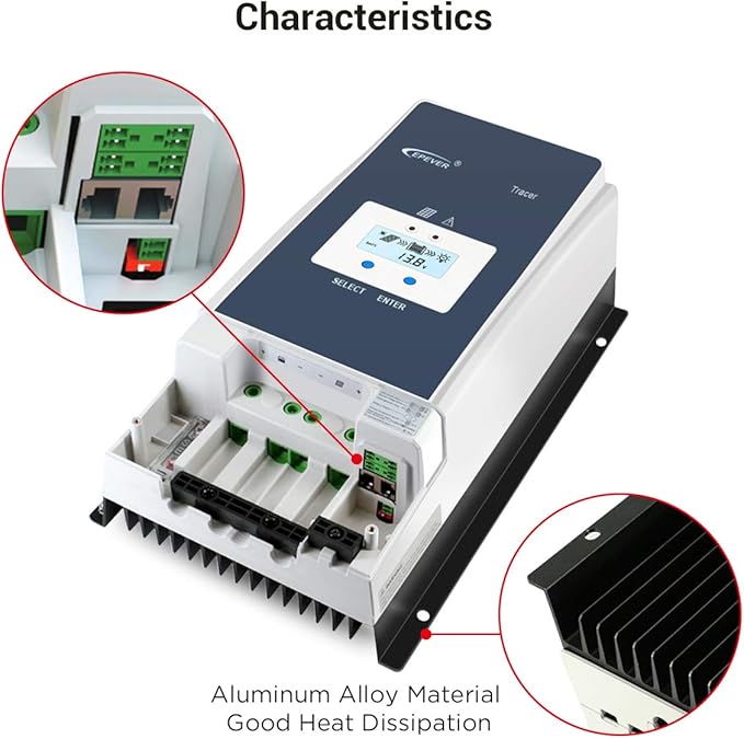 EPEVER 100A MPPT Solar Charge Controller 12V/24V/36V/48V DC Automatically - Image 5