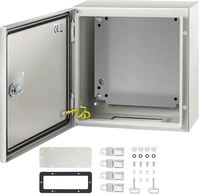 VEVOR NEMA Steel Enclosure, IP66 Waterproof & Dustproof, Outdoor/Indoor by VEVOR