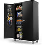 VINGLI Upgraded Wide & Deep Garage Storage Cabinet, Metal Storage Cabinet by VINGLI