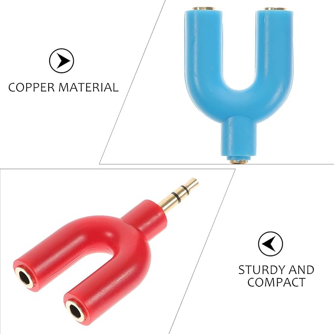 COHEALI 6pcs Audio Splitter Adapter to Headphone Splitter - Image 4