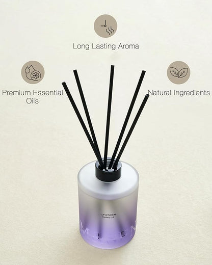 M&SENSE Lavender Vanilla Reed Diffuser Set - Image 4