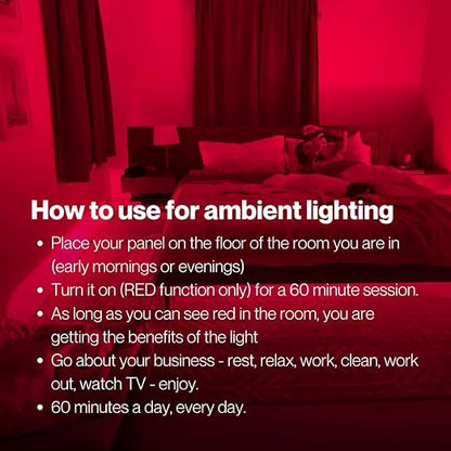 Fringe Red Light Panel, Has Both Red Light 660nm and Infrared Lights 850nm - Image 5