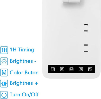 Smart Desk Lamp with 4-in-1 Charging Station, 5 Color temperatures and 5 - Image 7