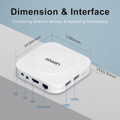 Android 14 TV Box 2025, LEFFOT M1 Plus 4K Ultra HD Streaming Device - Image 7