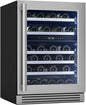Zephyr Presrv 24 Inch Pro Wine Fridge Dual Zone Under Counter by Zephyr