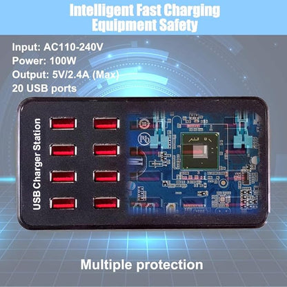 MaxLax 20-Port USB Charger Station, Compatible - Image 4