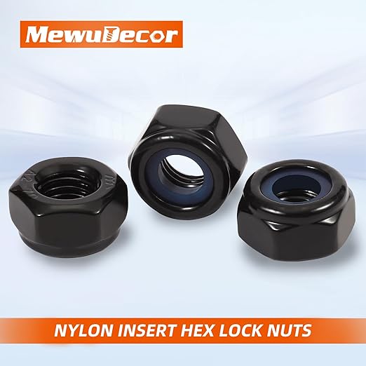 MewuDecor 5/16-18 Nylon Insert Hex Lock Nuts Locknuts, 304 Stainless Steel 18-8 - Image 3
