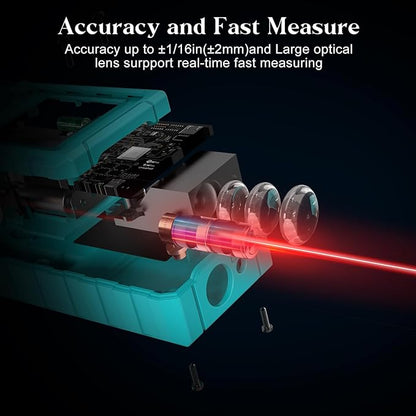Kiprim Laser Distance Measure High Accuracy 165ft Kiprim LD50E Laser Tape - Image 5