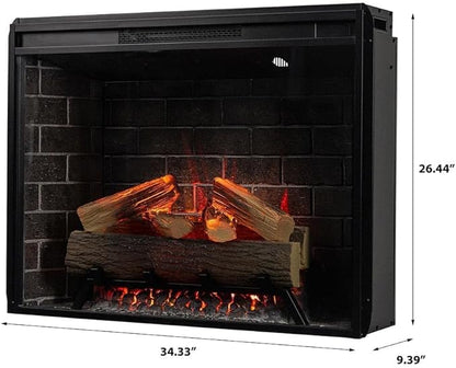 Modern Ember Uptown 33" Smart Electric Fireplace Insert - Image 8