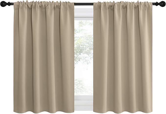 NICETOWN 2 Panels Blackout Curtains, Rod Pocket Thermal Insulated Drapes - Image 4