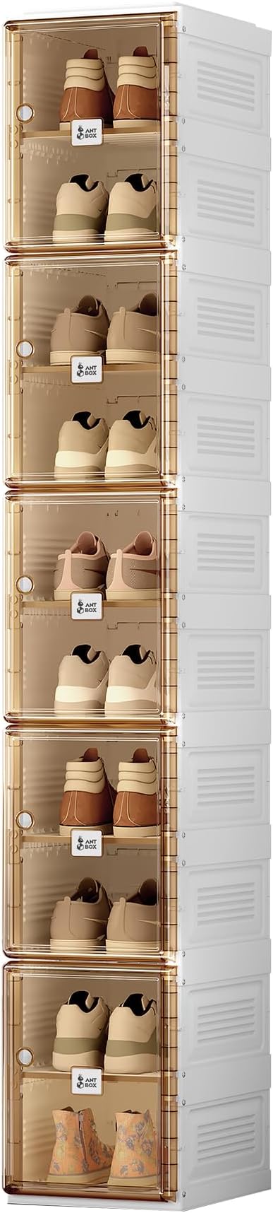 ANTBOX Shoe Organizer Storage Box, Portable Folding Shoe Rack by ANTBOX