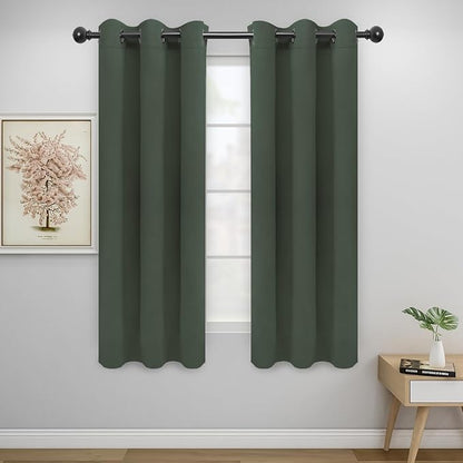Easy-Going Blackout Curtains for Bedroom, Solid Thermal Insulated Grommet and by Easy-Going